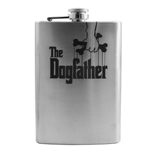 Load image into Gallery viewer, 8oz The Dogfather Stainless Steel Flask