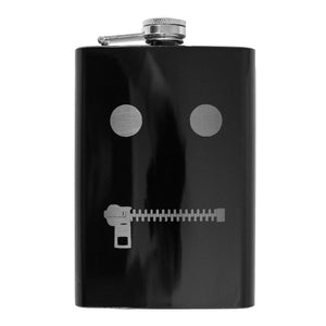 8oz The Gimp Black Flask