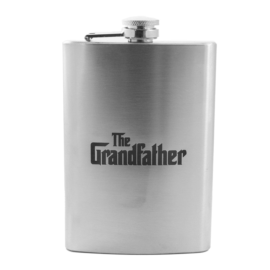 8oz The Grandfather Stainless Steel Flask