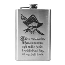 Load image into Gallery viewer, 8oz There Comes a Time Stainless Steel Flask