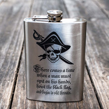 Load image into Gallery viewer, 8oz There Comes a Time Stainless Steel Flask