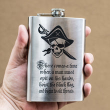 Load image into Gallery viewer, 8oz There Comes a Time Stainless Steel Flask