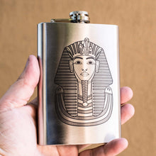 Load image into Gallery viewer, 8oz Tutankhamun Stainless Steel Flask