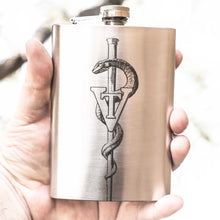 Load image into Gallery viewer, 8oz Vet Tech Stainless Steel Flask