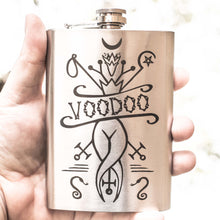 Load image into Gallery viewer, 8oz Voodoo Stainless Steel Flask