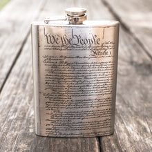 Load image into Gallery viewer, 8oz We the People Stainless Steel Flask