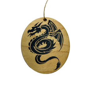 CUSTOM RED OR BLACK Dragon - ornament 4X3in