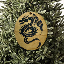 Load image into Gallery viewer, CUSTOM RED OR BLACK Dragon - ornament 4X3in