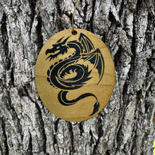 Load image into Gallery viewer, CUSTOM RED OR BLACK Dragon - ornament 4X3in