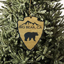 Load image into Gallery viewer, Big Bear California - BLACK Ornament