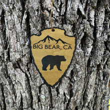 Load image into Gallery viewer, Big Bear California - BLACK Ornament