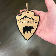 Load image into Gallery viewer, Big Bear California - BLACK Ornament