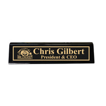 Load image into Gallery viewer, Desk Wedge Name Plate - PERSONALIZED - Happy Halloween - 11 Inches