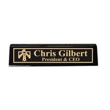 Load image into Gallery viewer, Desk Wedge Name Plate - PERSONALIZED - Thunderbird Native American - 11 Inches