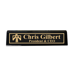 Desk Wedge Name Plate - PERSONALIZED - Thunderbird Native American - 11 Inches