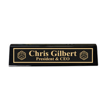 Load image into Gallery viewer, Desk Wedge Name Plate - PERSONALIZED - D20 - 11 Inches
