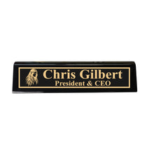 Load image into Gallery viewer, Desk Wedge Name Plate - PERSONALIZED - Native American Indian - 11 Inches