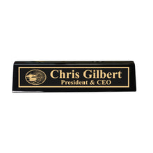 Load image into Gallery viewer, Desk Wedge Name Plate - PERSONALIZED - Noahs Ark - 11 Inches