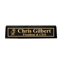Load image into Gallery viewer, Desk Wedge Name Plate - PERSONALIZED - Lion - 11 Inches