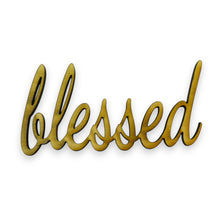 Load image into Gallery viewer, Signs - blessed family faith memories - All 4 - Raw Wood