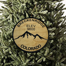 Load image into Gallery viewer, Ornament CUSTOM - Breckinridge Colorado Elevation 9600