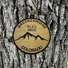 Load image into Gallery viewer, Ornament CUSTOM - Breckinridge Colorado Elevation 9600