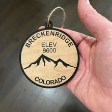 Load image into Gallery viewer, Ornament CUSTOM - Breckinridge Colorado Elevation 9600