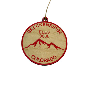 Ornament CUSTOM - Breckinridge Colorado Elevation 9600