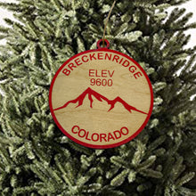 Load image into Gallery viewer, Ornament CUSTOM - Breckinridge Colorado Elevation 9600