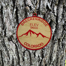 Load image into Gallery viewer, Ornament CUSTOM - Breckinridge Colorado Elevation 9600