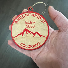 Load image into Gallery viewer, Ornament CUSTOM - Breckinridge Colorado Elevation 9600