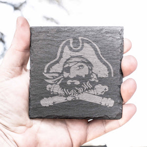 Coaster - Slate - Captain - SET OF 2