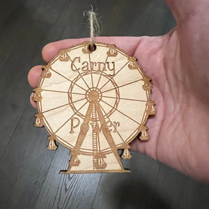 Ornament - Carny Power - Raw Wood Maple