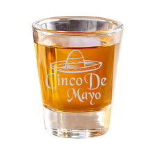 Load image into Gallery viewer, 2oz Cinco De Mayo Shot Glass with Sombrero