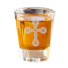 Load image into Gallery viewer, 2oz Cross (one) Shot Glass