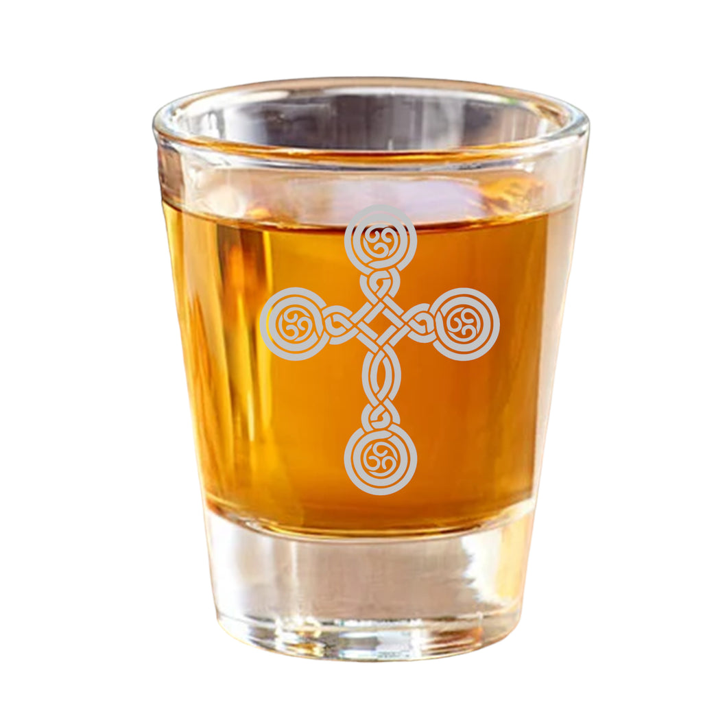 2oz Cross (one) Shot Glass