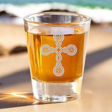 Load image into Gallery viewer, 2oz Cross (one) Shot Glass