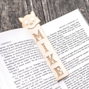 Bookmark - Personalized Cute Wolf