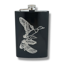 Load image into Gallery viewer, 8oz BLACK Ducks Flask