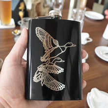 Load image into Gallery viewer, 8oz BLACK Ducks Flask