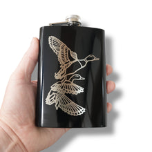 Load image into Gallery viewer, 8oz BLACK Ducks Flask
