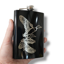 Load image into Gallery viewer, 8oz BLACK Ducks Flask