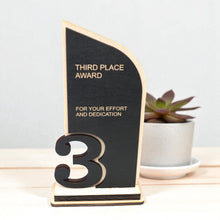 Load image into Gallery viewer, Award - Trophy Award 1st 2nd 3rd Place - 9x5 Inches