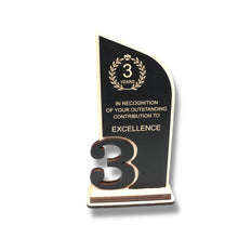 Load image into Gallery viewer, Award - Trophy - CUSTOM - Anniversary Year - 9x5 Inches
