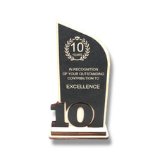 Load image into Gallery viewer, Award - Trophy - CUSTOM - Anniversary Year - 9x5 Inches