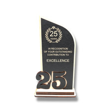 Load image into Gallery viewer, Award - Trophy - CUSTOM - Anniversary Year - 9x5 Inches