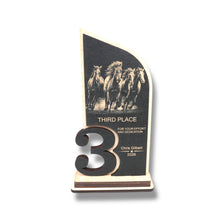 Load image into Gallery viewer, Award - Trophy - PERSONALIZED - Horse - 1st 2nd 3rd Place - 9x5 Inches