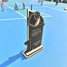 Load image into Gallery viewer, Trophy Award - PERSONALIZED - Pickleball - 1st 2nd 3rd Place - 9x5 Inches