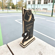 Load image into Gallery viewer, Trophy Award - PERSONALIZED - Pickleball - 1st 2nd 3rd Place - 9x5 Inches