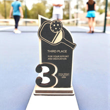 Load image into Gallery viewer, Trophy Award - PERSONALIZED - Pickleball - 1st 2nd 3rd Place - 9x5 Inches